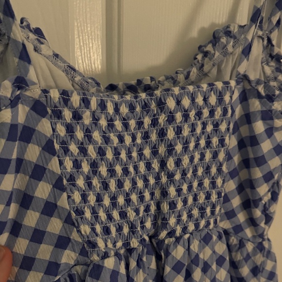 💙🤍Aerie Blue and White Gingham Ruffle Corset Sun Dress 🤍💙 - Picture 6 of 6